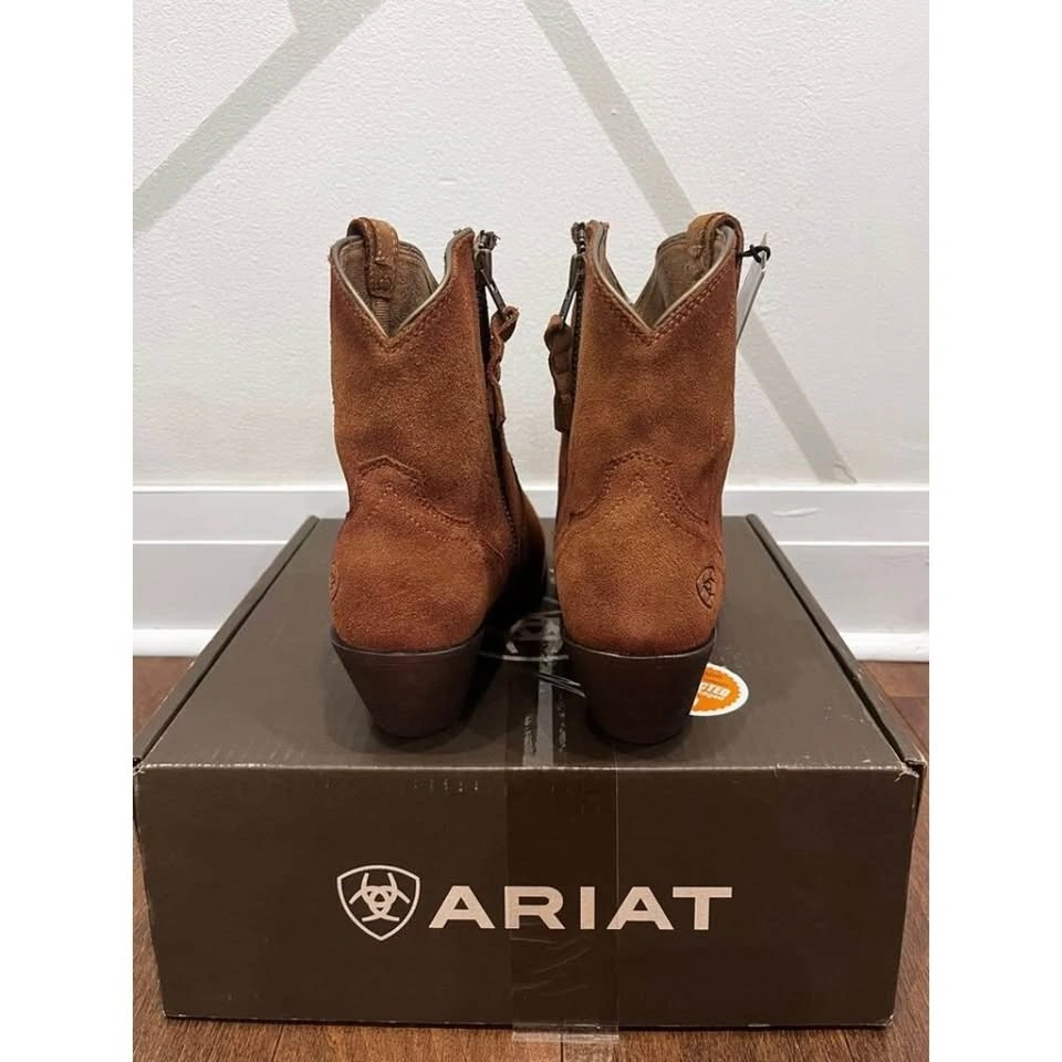 Ariat Women's Harlan 7" Walnut Suede Western Boot SZ 9B - photo 4