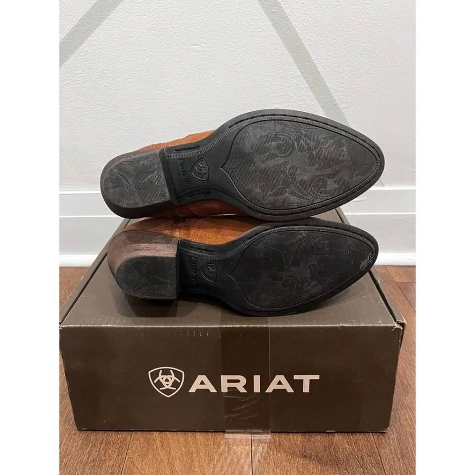 Ariat Women's Harlan 7" Walnut Suede Western Boot SZ 9B - photo 5