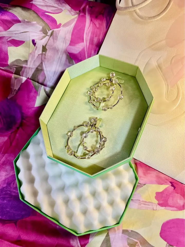 Statement Swarovski Clip-On Earrings | Elegant Glam image indicator(6)