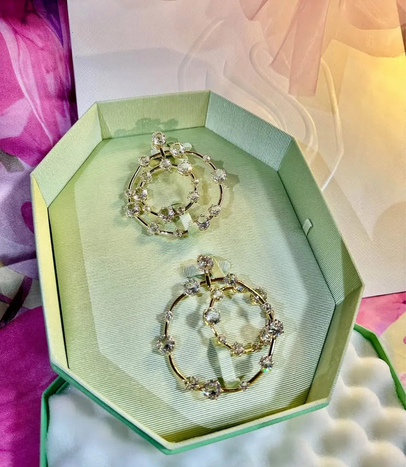 Statement Swarovski Clip-On Earrings | Elegant Glam image indicator(7)