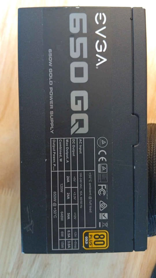 650w GQ EVGA power supply - photo 2