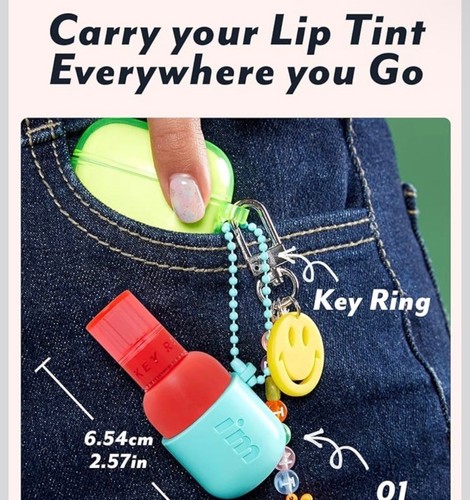 Memebox I'm Meme Color Key Ring Water Gel Lip Tint Red lover - photo 4