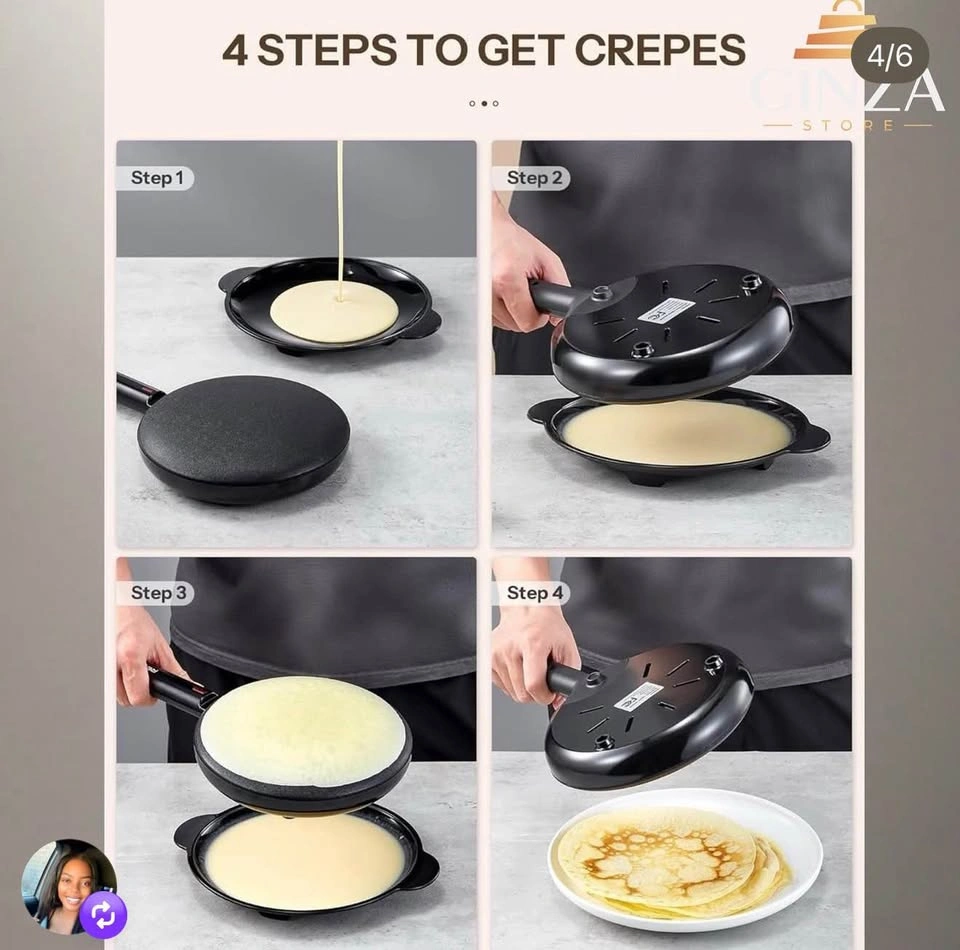 SOKANY Electric Crepe Maker 12” Nonstick Griddle - photo 4