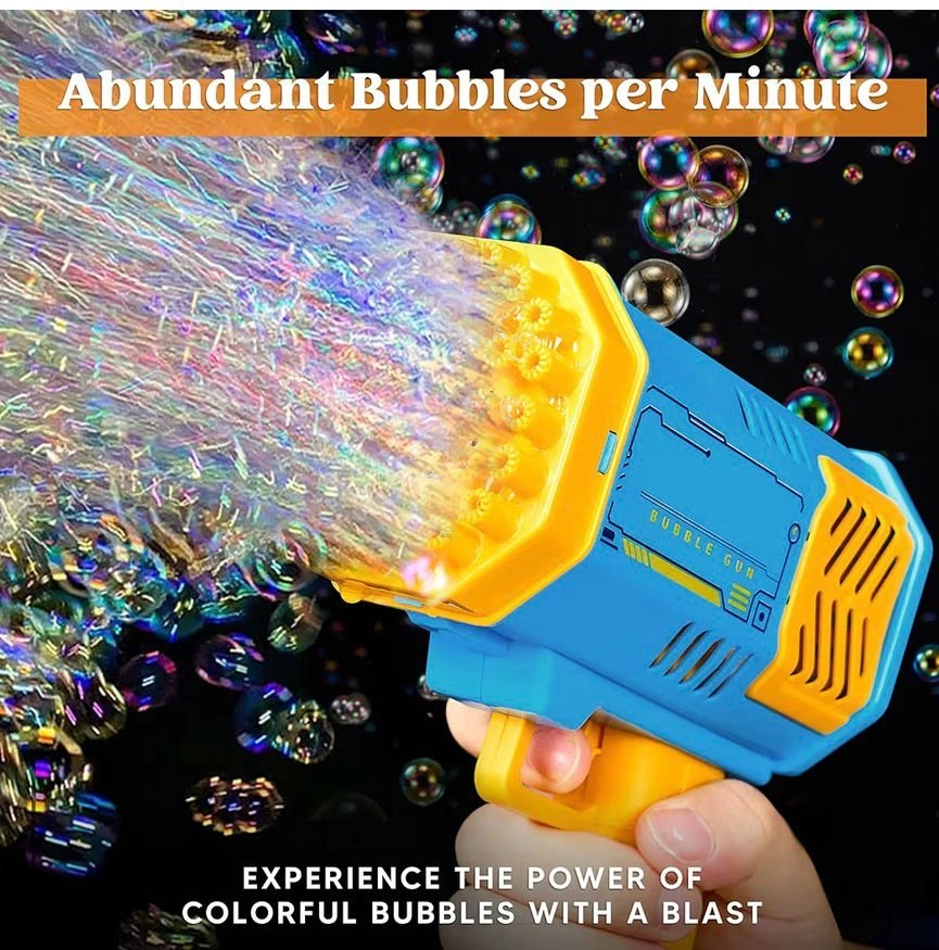 Kids Automatic Bubble Gun 40 Hole Bubble Blower Outdoor Party To - photo 2
