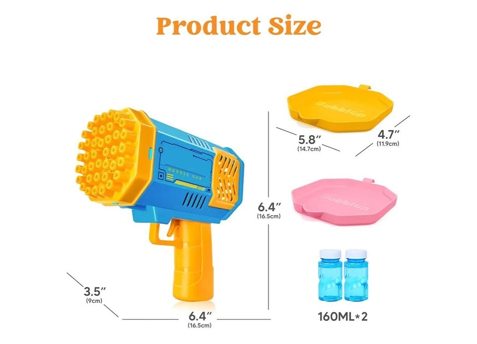 Kids Automatic Bubble Gun 40 Hole Bubble Blower Outdoor Party To - photo 3