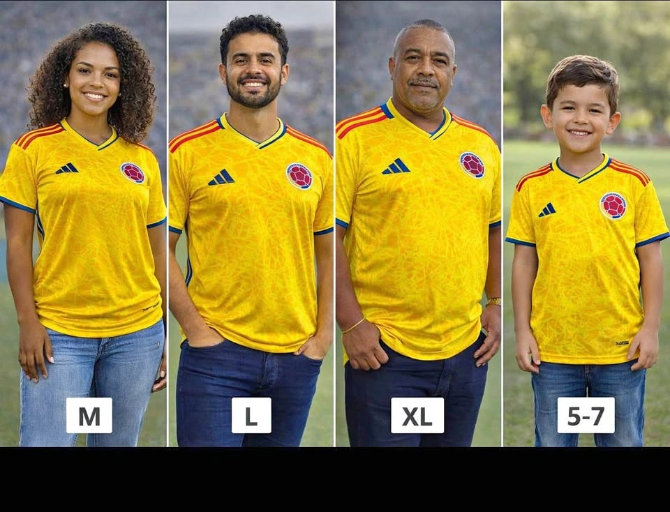 Colombia National Team Jersey Men's & Kids - Premium Quality