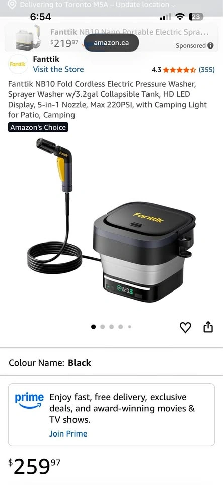 Brand new pressure washer cordless