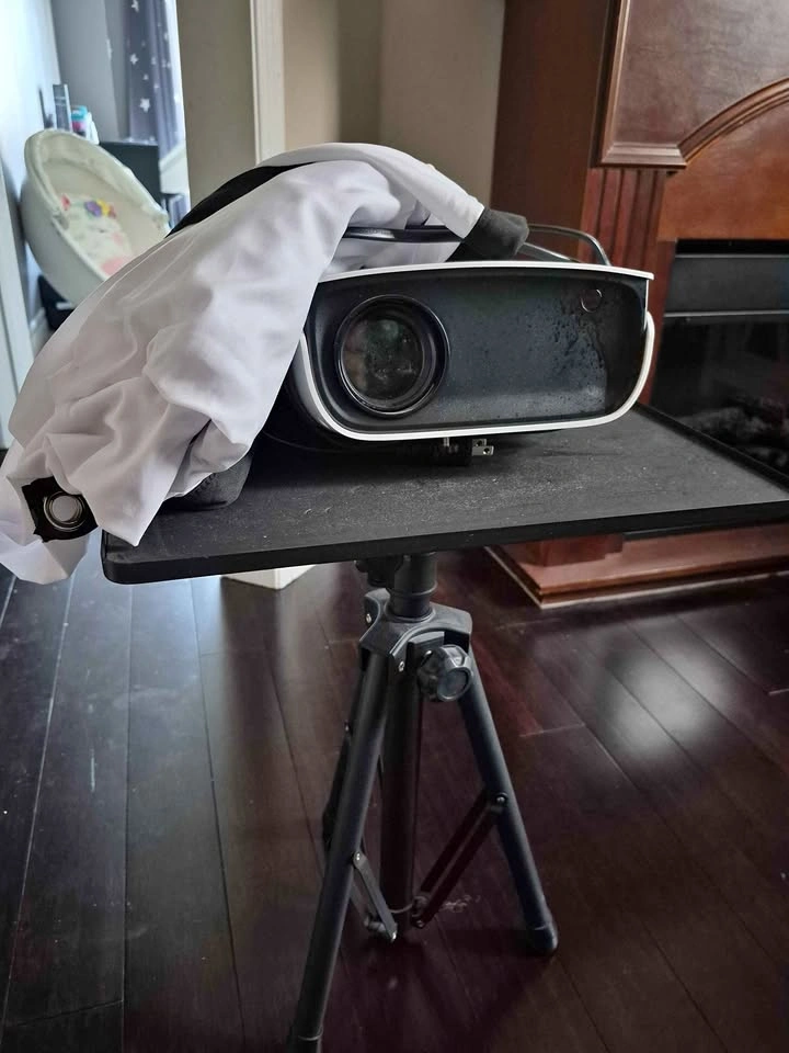 Mini Projector with Stand and Fabric Screen
