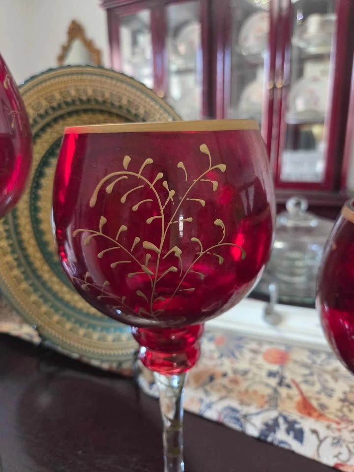 $30 - 3 pcs beautiful glass goblets - photo 3