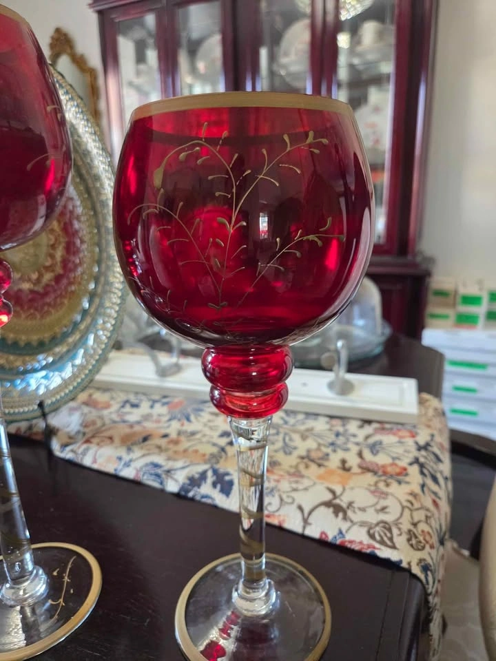 $30 - 3 pcs beautiful glass goblets - photo 4