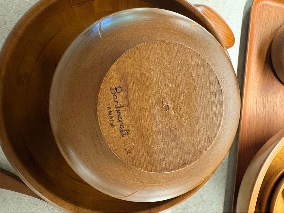 Authentic Baribocraft Canada Mid-Century Modern Salad Bowl Set - photo 2