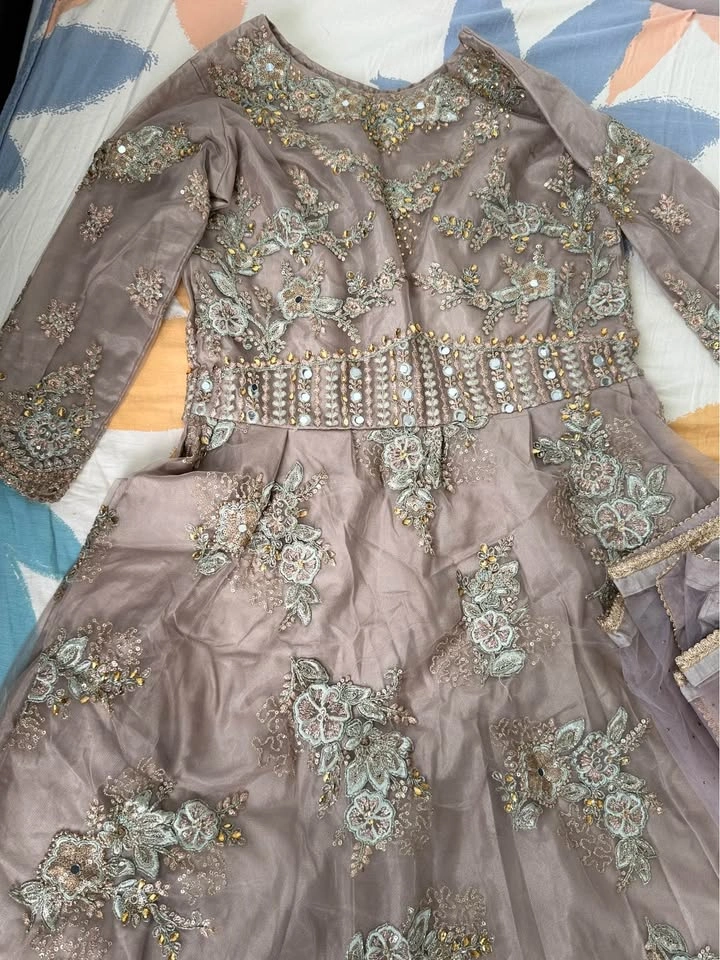 Lashkaara Embroidered Anarkali Dress with Mirror Work - photo 2