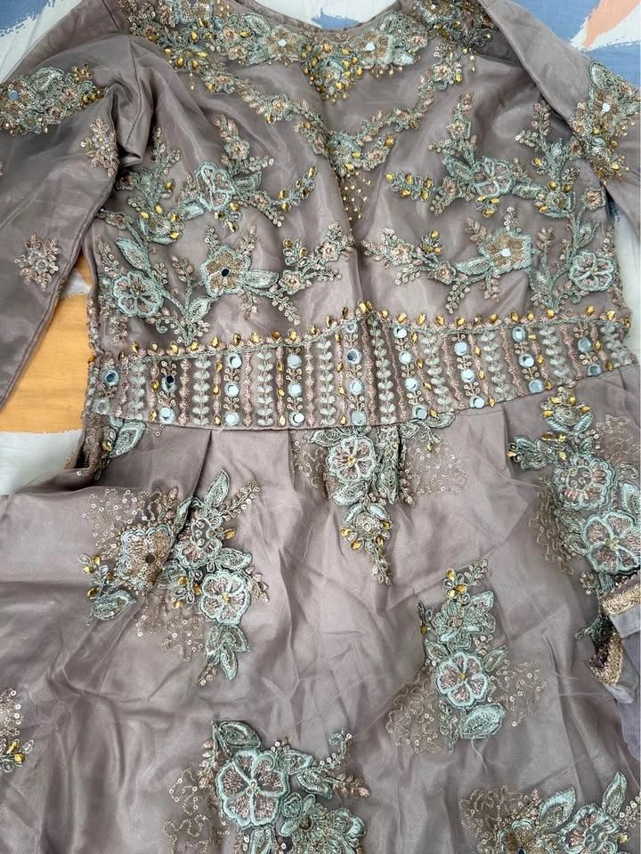 Lashkaara Embroidered Anarkali Dress with Mirror Work - photo 3