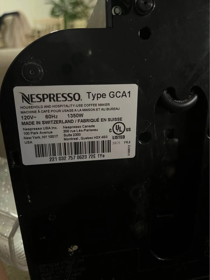 Nespresso Vertuo machine GCA1 - photo 4