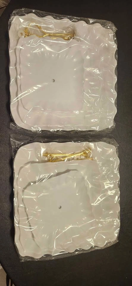 Plastic Rectangle Serving Platter and Cupcake Stand Set - photo 5