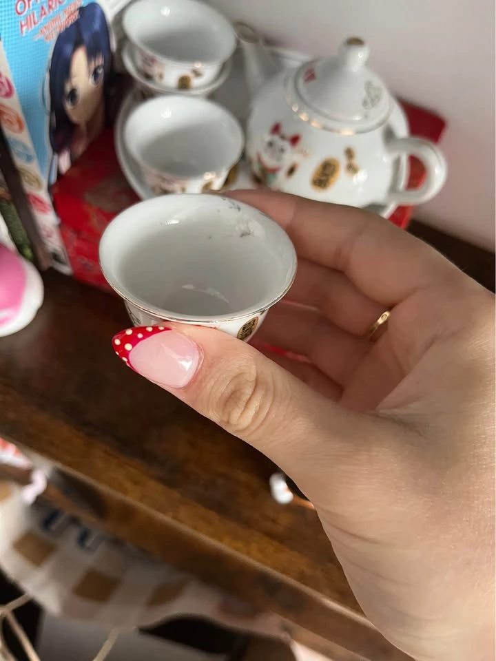 vintage Chinese Maneki-neko tea set - photo 2