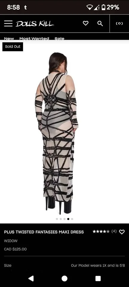 Dolls kill Widow bondage dress image indicator(2)