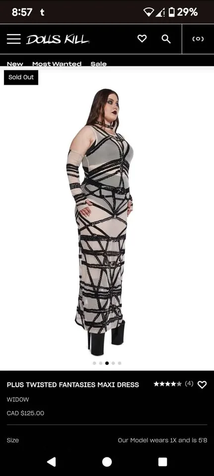 Dolls kill Widow bondage dress image indicator(3)