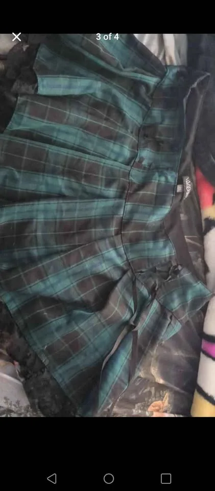 Dolls kill plus Widow plaid skirt image indicator(4)