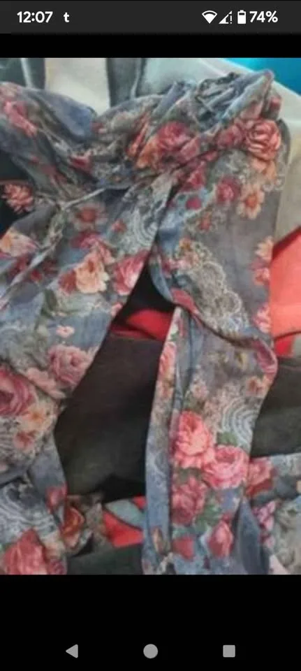 Dolls kill floral flare pants image indicator(5)