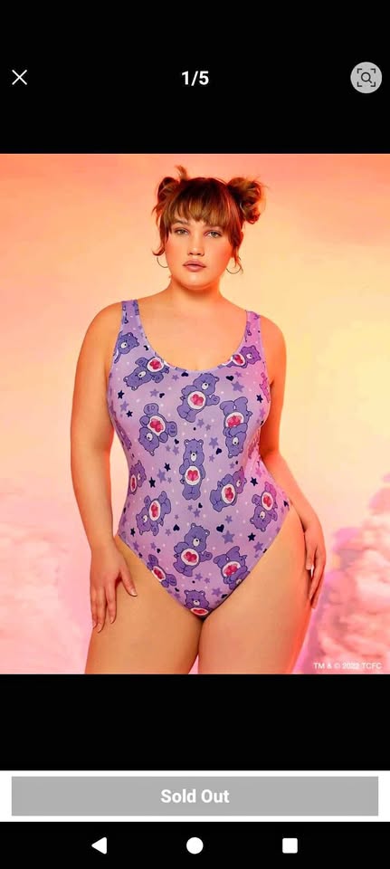 Carebear plus bodysuit