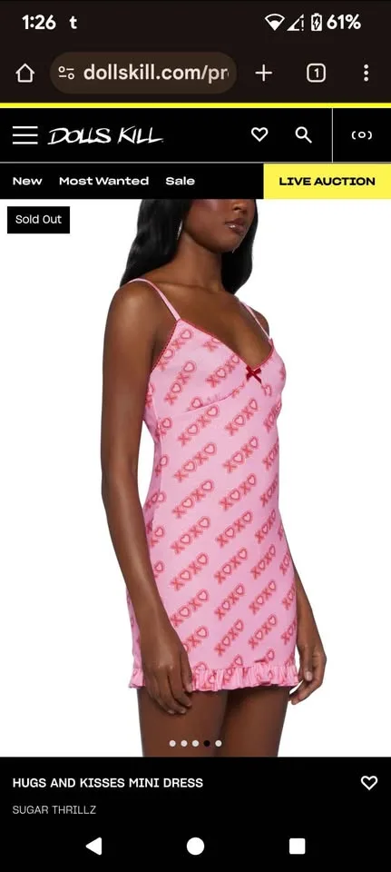 Dolls kill xoxo mini dress image indicator(5)