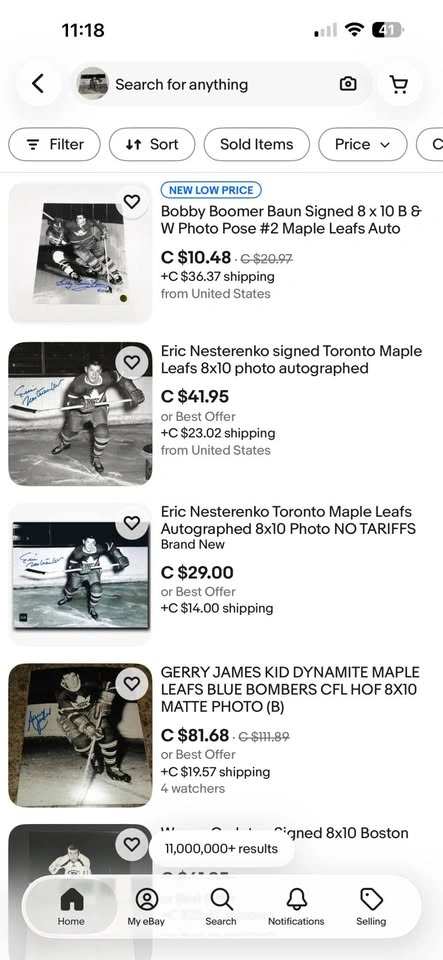Eric Nesterenko autographed 8x10 photo - photo 2