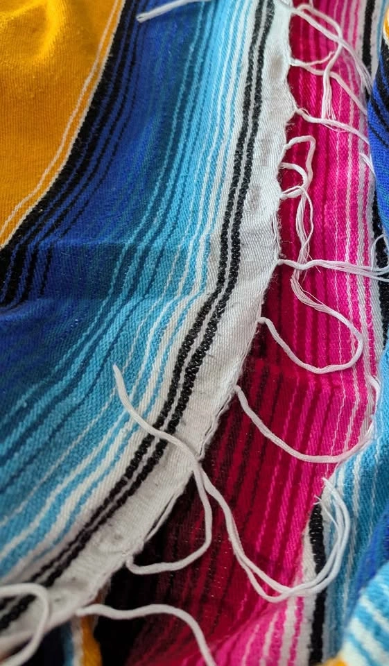 Mexican Serape Blanket or table covering 84 x 52 inches - photo 3