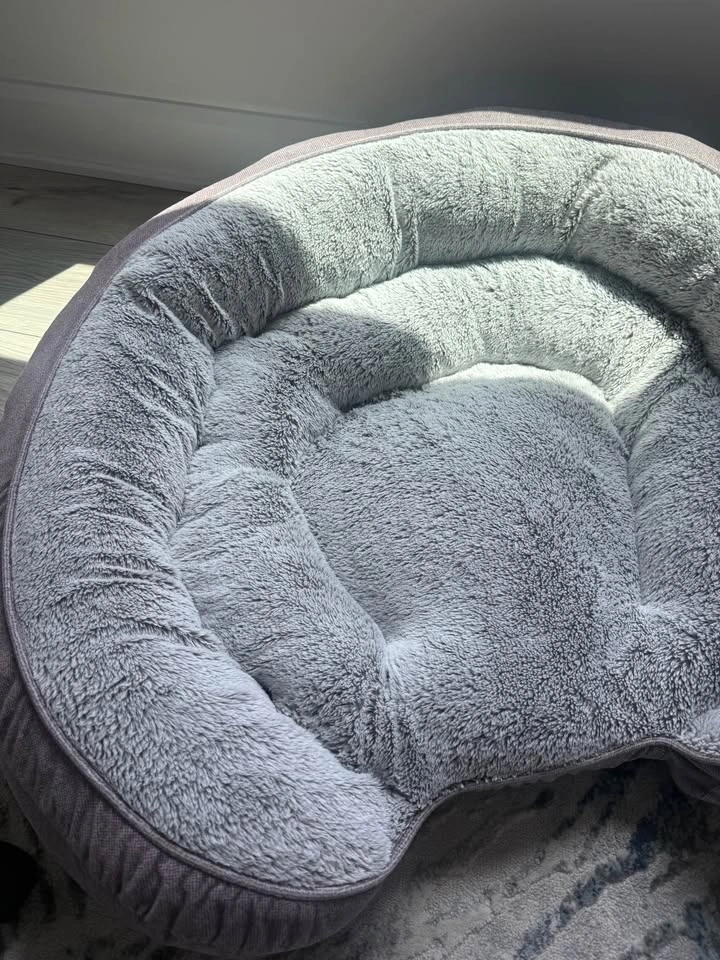 Top Paw Orthopedic Grey Lounger Dog Bed – Like New - photo 2