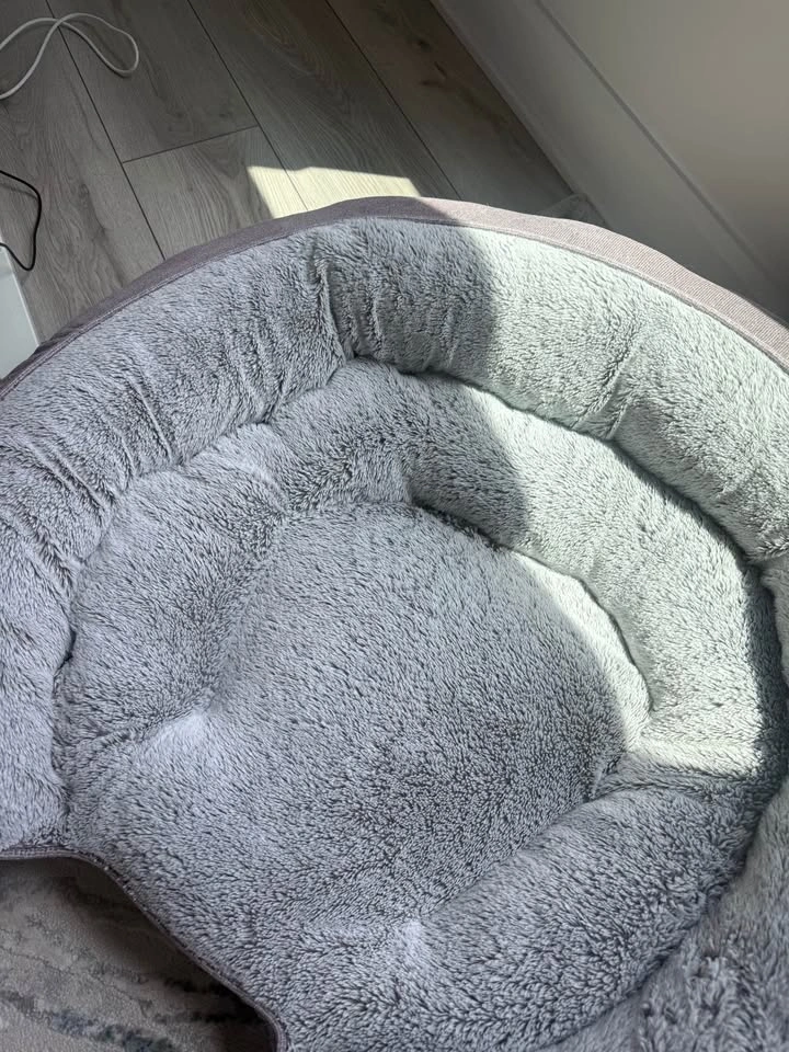 Top Paw Orthopedic Grey Lounger Dog Bed – Like New - photo 3