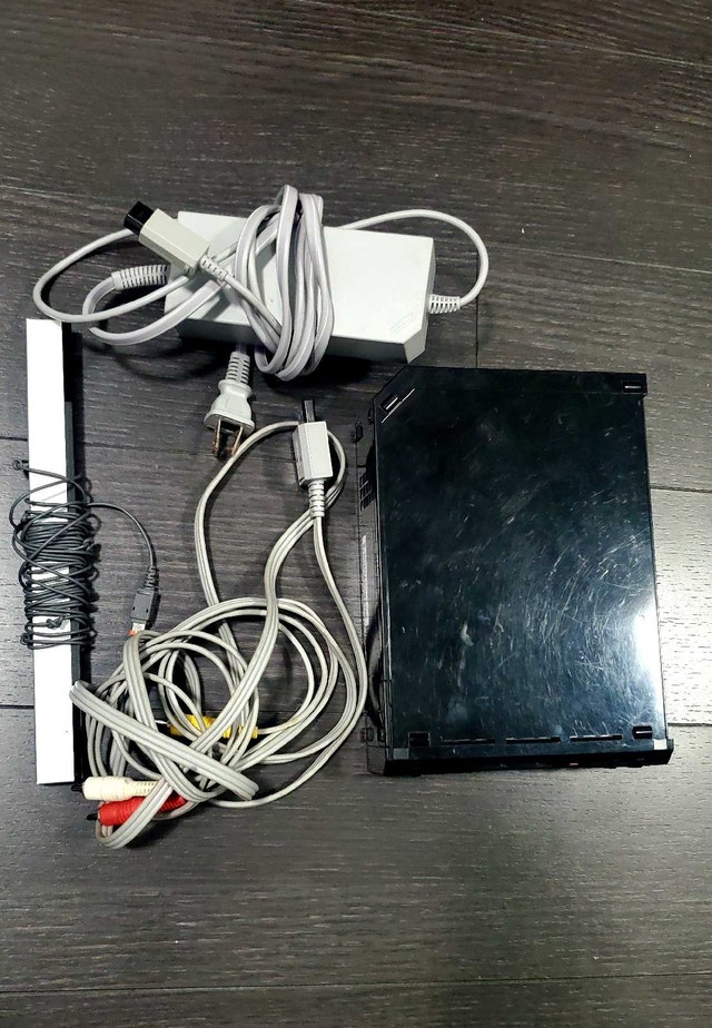 Nintendo Wii Console (Black) – Working – (Tested) - photo 2