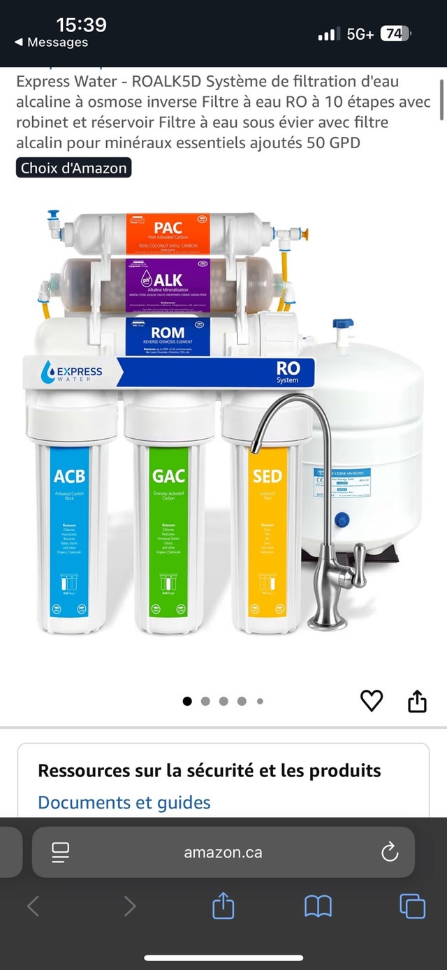 Brand new R/O machine