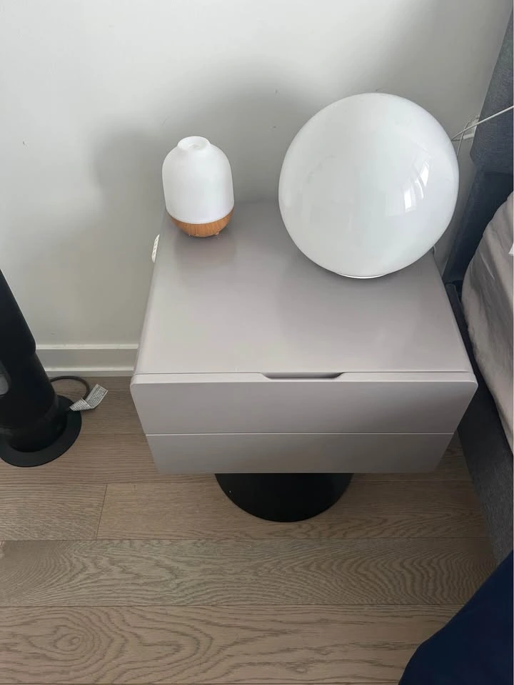 Modern gray nightstand - photo 2