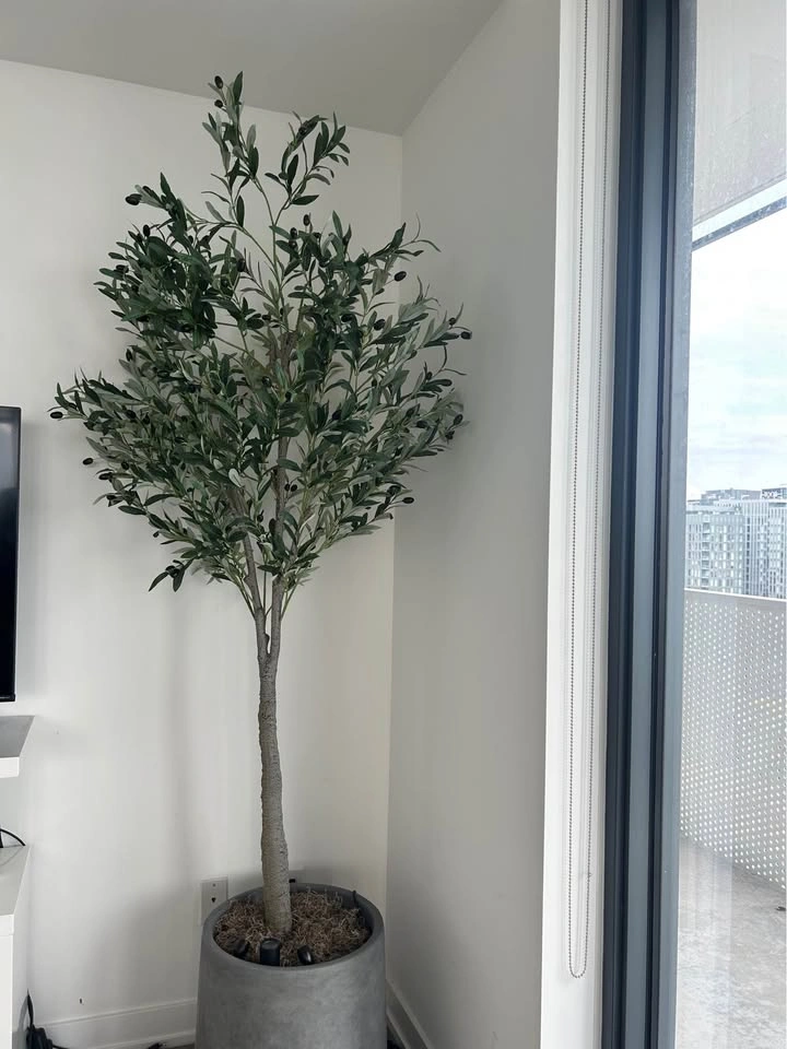 Large Artificial Olive Tree with Planter - photo 2