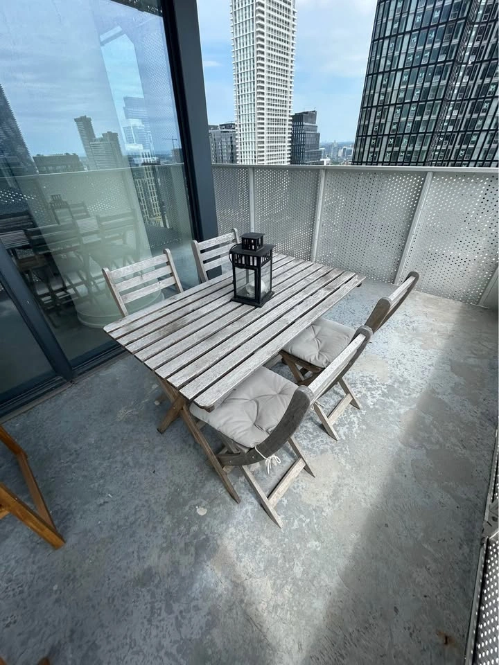 Outdoor Dining Set with 4 Chairs - photo 3