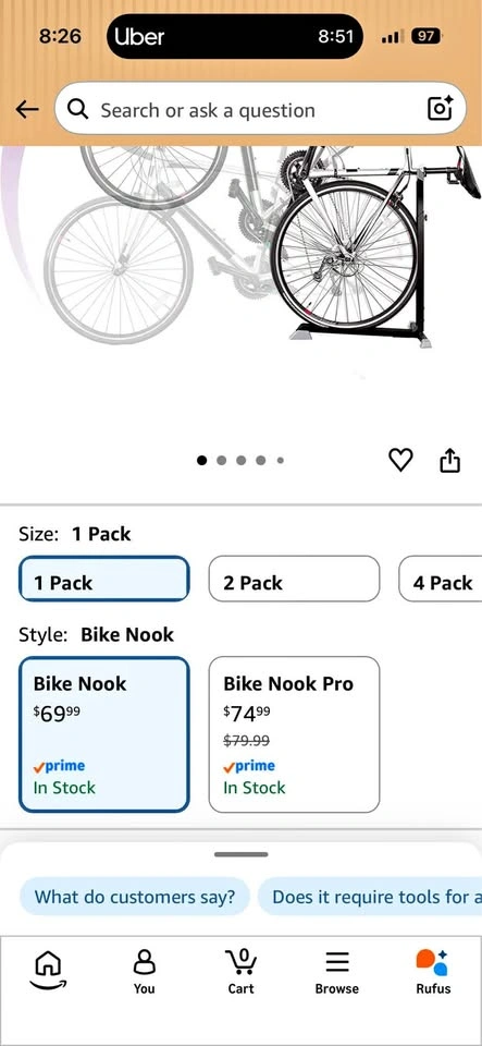 Bike Nook Bike Stand & Vertical Storage Rack