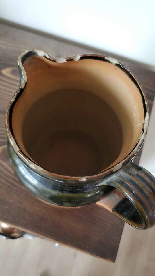 Antique Doulton Lambeth Dewar's Whisky Stoneware Jug - photo 3
