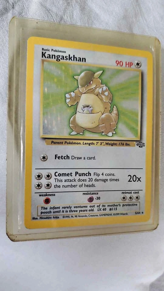 1999 Pokémon Jungle Kangaskhan Holo Card 5/64