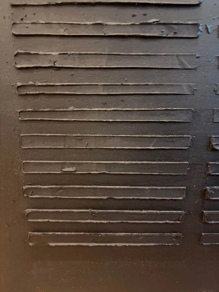 Art! Large Textured Painting in Black - photo 3