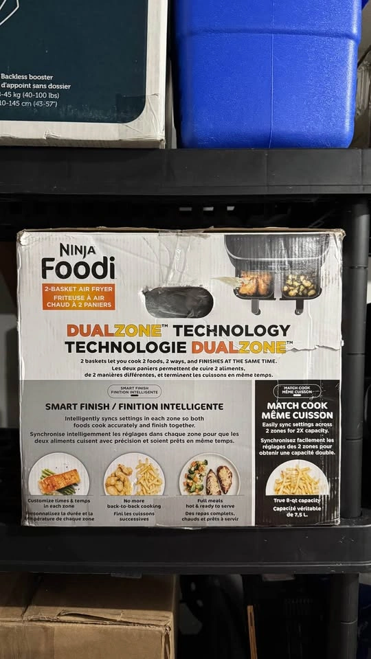 Ninja Foodi 2-Basket Air Fryer (Brand new in box) - photo 3