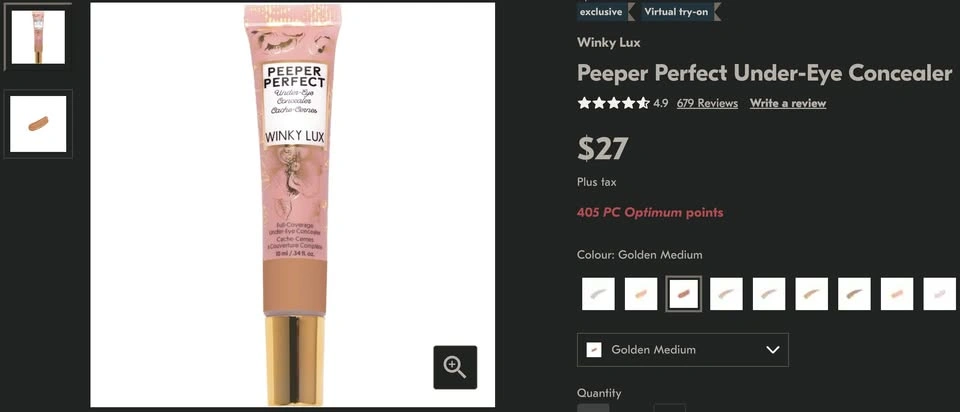 Winky Lux Peeper Perfect Under-Eye Concealer - photo 3