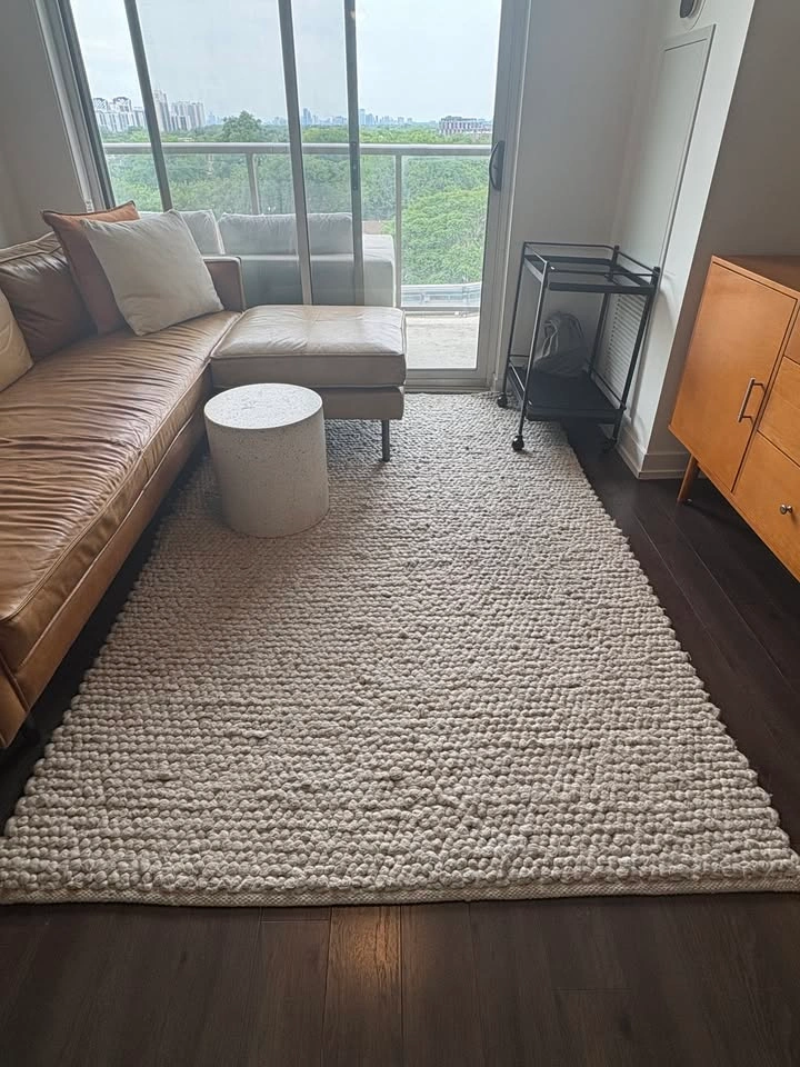 Article Hira 5x8 Wool Rug – Natural Ivory - photo 2