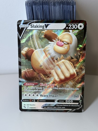 Slaking V 058/078 Pokémon GO Holo