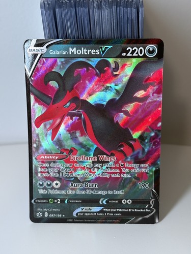 Galarian Moltres V 097/198 Sword & Shield Chilling Reign