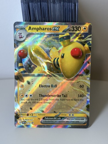 Ampharos ex 016 Holo Promo Scarlet & Violet Pokemon - NM