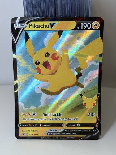 Pikachu V SWSH143 SWSH: Sword & Shield Promo Cards Holo
