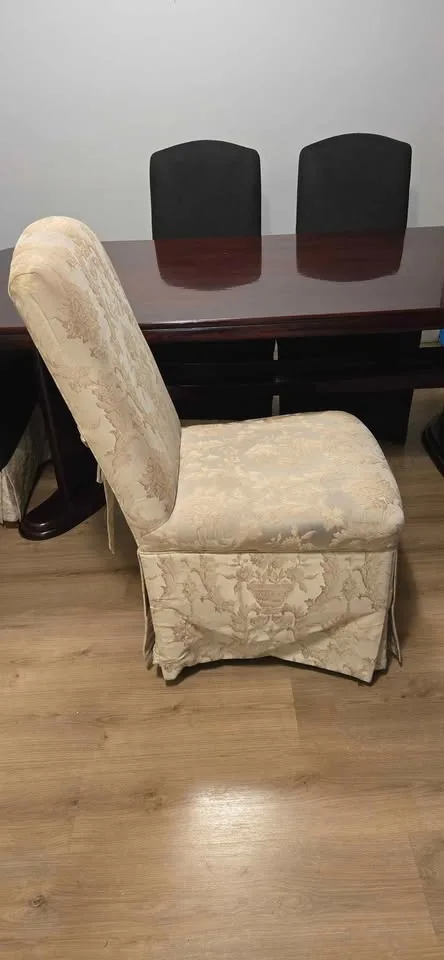 Dining room wood table and chairs image indicator(5)