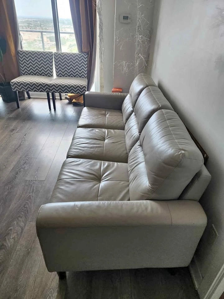 Genuine Leather Sofa and Accent chairs