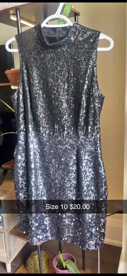 Sleeveless sequin dress size 10