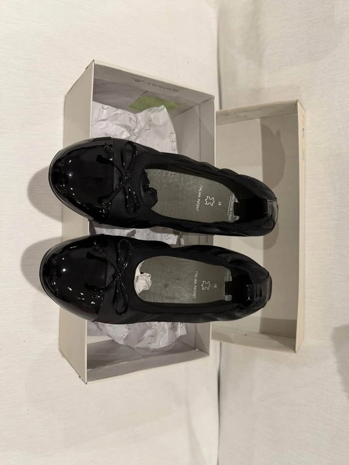Geox Piuma Bal Black Leather Ballet Flats - photo 2